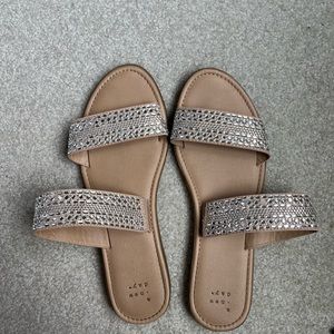 Womens A new day double strap sparkly sandals